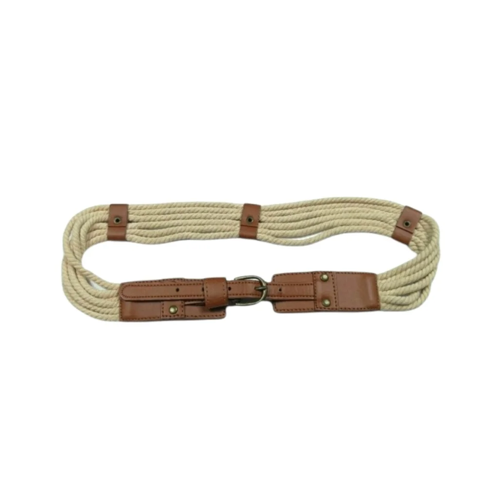 Vintage Rope and vegan leather belt Sz. S/M